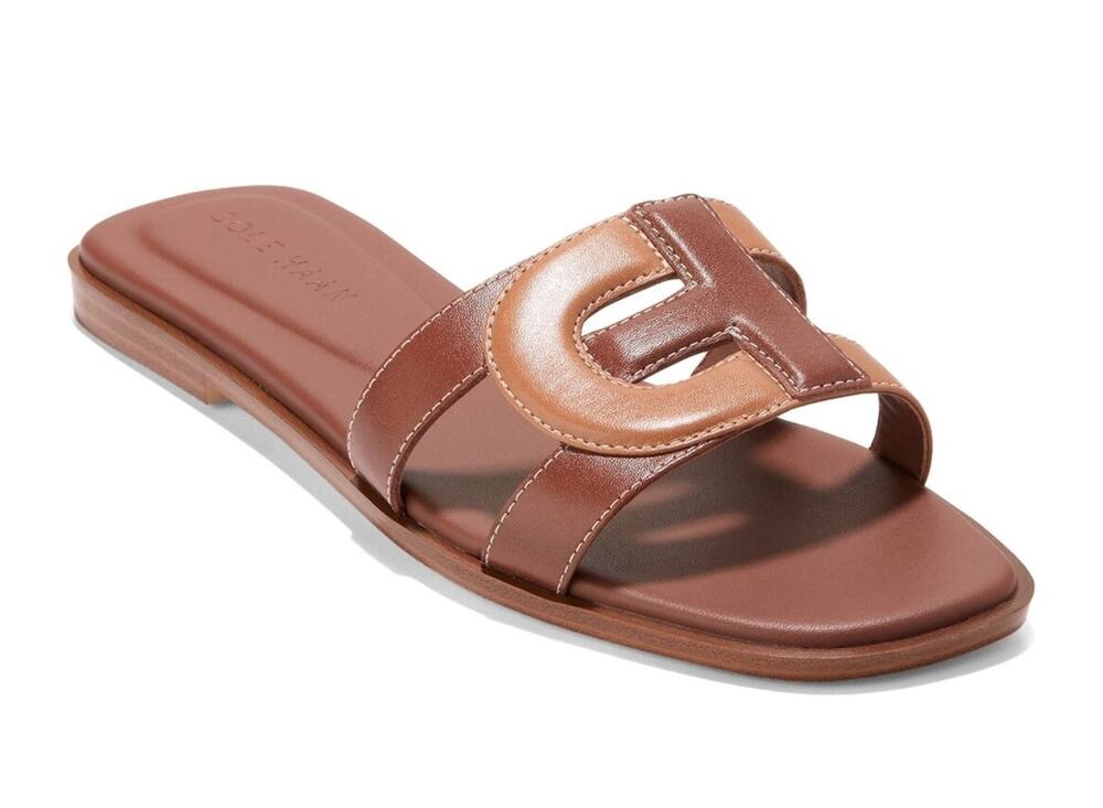 Cole Haan Chrisee Women's Size 6.5 Dark Cuoio/Pecan Sandals EUC